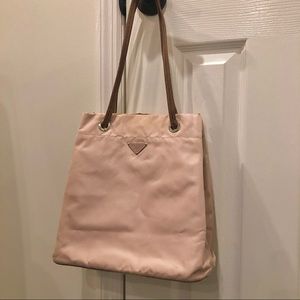 Authentic Prada Light Pink Shopper Tote Bag